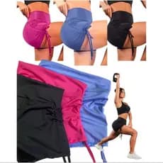3 Shorts Cordinha Lateral Curto Roupa de Academia Fitness Esportivo - Kit 3 Unidades