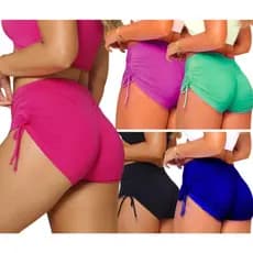 Kit 2 Shorts Sunquini Calcinha Biquíni Cordinha