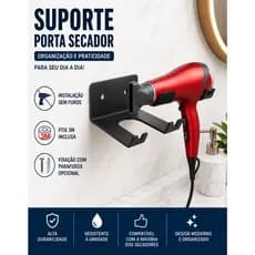 Suporte Porta Secador de Cabelo Universal Organizador Banheiro