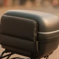 Encosto De Baú Moto Universal Resistente a Água Almofada Confortável Auxiliar Bauleto Apoio Garupa
