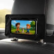 Suporte Veicular Para Celular Banco Traseiro Do Carro Viagens Passeios Encosto de Cabeça Nylon 600