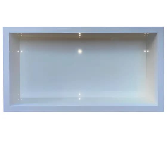 Nicho Branco em Porcelanato Polido Para Banheiro 60x32cm