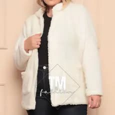 Casaco Teddy Plus Size Pelo de Carneiro Ted