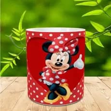 Caneca Personalizada Minnie Romântica de Porcelana+ Caixinha Pronta Para Presentear