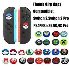 Tampa De Aperto De Polegar Analógico De Silicone Antiderrapante Para Nintendo Switch 2 E Pro/PS5/PS4/PS3/Xbox/Controller