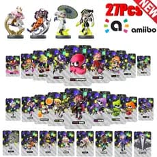 27 NFC Cartão De Ligação Para Splatoon 1 2 3 Adereços De Jogo E Roupas Compatíveis Com Switch Oled/Lite