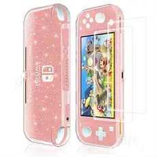 Capa Protetora De Mesa Flexível Tpu Com Brilho Para Nintendo Switch Lite
