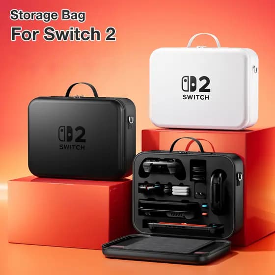 Grande Estojo De Transporte Capa Dura Bolsa De Ombro De Armazenamento Para Console Nintendo Switch 2 De Viagem À Prova D