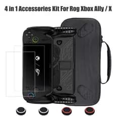 Kit De Acessórios 4 Em 1 Para ROG Xbox Ally/X TPU Capa Protetora Com Protetor De Tela E Bolsa De Transporte Tampas De Po