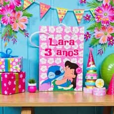 Sacolinha Personalizada Lilo & Stitch PEGUE E MONTE | Personalizados lembrancinhas mimos