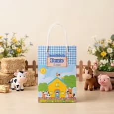 Sacolinha Personalizada Fazendinha PEGUE E MONTE | Personalizados lembrancinhas mimos