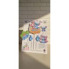 Topo de Bolo Stitch Personalizado com Nome e Idade | Decoração de Festa
