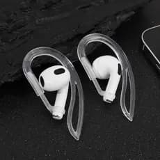Suporte Fone De Ouvido Gancho Confortavel Compativel Airpods Anti Queda Silicone Macio Transparente