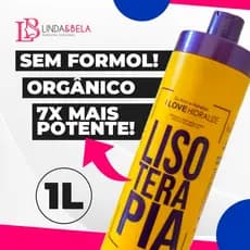 Escova Progressiva Lisoterapia Orgânica Sem Formol 1L Hidralise Orgânica Selagem Liso Total