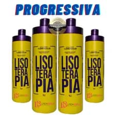 Kit 4 x Escova Progressiva Lisoterapia 1L Hidralise Sem Formol