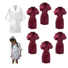 Kit Premium Robes Cetim: Noiva, Daminha e Madrinhas -