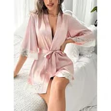 Hobby Rosa Claro Com Renda Delicado Especial Debutante
