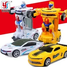 kids toys Child Electric Deformation Car Light Music Transforming Model Vehicles Electric Univeral Wheel Glowing Toys For Kids