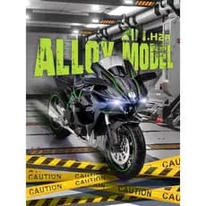 kids toys Kawasaki H2R esporte motocicleta modelo yamaha analog alloy meninos heavy duty locomotiva brinquedos