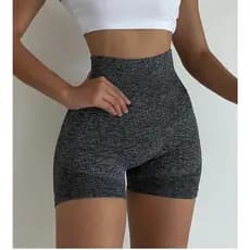 Short Legging Fitness Levanta Bumbum Poliamida Roupas Femininas Short Academia Feminine Meia Coxa Cós Alto  Esportivo Confortável Leggings Calça De Ioga - Envio Imediato