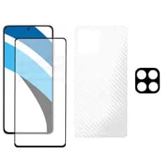 Película 3D 9D + Película Camera + Película Traseira para Samsung M62