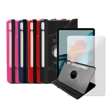Capa Tablet Giratória + Película Para Galaxy Tab S7 11'' T870 T875 2020