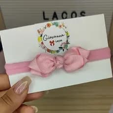 Laço Annie para Recém Nascido/ Faixinha para bebê/ Laço de Cabelo Infantil