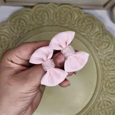 Parzinho Laço Mini Gravatinha com Manta para Bebê/ Lacinho para Recém Nascida