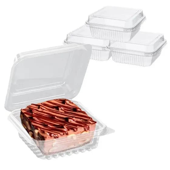 Embalagem Hiperpack H-641 Doce Quadrado Articulada - 300 Un