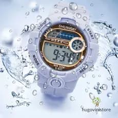Relógios femininos luxo digital original prova de água led lindos esportivas 2021 S607-Envio Imediato