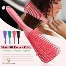 Pente De Cabelo Desembara Ar Polvo Escova De Cabelo Para Cabelos Cacheados Pente De Massagem-Estoque Brasi