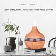 Mini umidificadores de ar Usb Tipo Madeira Difusor 300ml Purificador de Ar Decoração-UM003