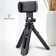 Mini Tripé De Mesa Portátil P/celular Câmera Ajustável Rotação 360º Suporte p/ Modo Horizontal e Vertical Flexible Conforto Lindos-Envio Imediato