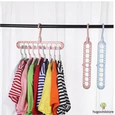 Cabides Magico 9 Furos Multi-dobrável Organizador-Estoque Brasi XDH14