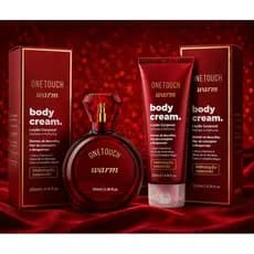 Perfume Feminino + Body Cream Hidratante Corporal Warm Baunilha