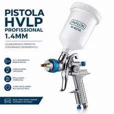 Pistola De Pintura Automotiva Profissional Bico 1.4 ou 1.7 Copo 600ML HVLP Tipo Gravidade 827