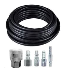 Kit Mangueira de AR Preta com Engate Rápido Para Compressor SCHULZ CHIAPERINI Opções de 5MT até 30MT