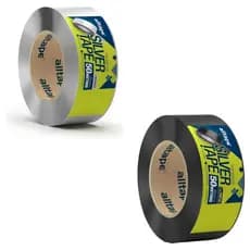 Rolo Fita Adesiva Silver Tape Alltape Preta / Branca Multiuso Reforçada  Ar Condicionado 48mmX50M