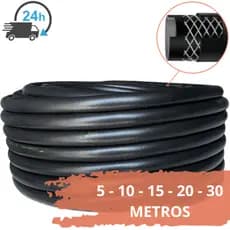 Mangueira Lonada Borracha Preta 5/16 (7,94mm) Para Compressor de AR Chiaperine Schuz Tamanho 5 à 30mt
