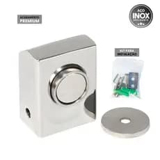 Prendedor Segura e Trava Porta Com Imã Magnético Inox 304 Amortecimento Resistente Com Acessórios