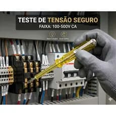 Chave Teste Profissional Vonder 100V-500V / 3,18mm x 63,5mm