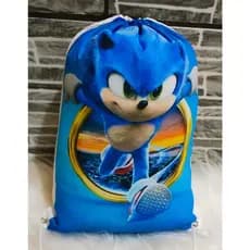 Mochilinhas do Sonic - Aniversário - Sacochila - Bolsa para Doces - Lembrancinha - Festa Infantil