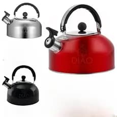 Chaleira Inox 2L com Tampa Alça Térmica e Apito para Café Cha Bebidas