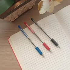 Canetas Esferográficas Tip Click - Ponta 0.7mm - JocarOffice - Kit Com 3 Unidades