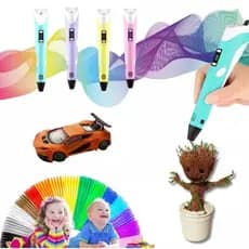 Caneta 3d Impressora + Refil Infantil Original Colorida Pen