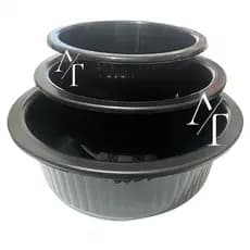 Jogo de Bacia P, M e G 1,2L 2,5L e 4,5L Multiuso Canelada Cozinha Lavanderia Saladeira