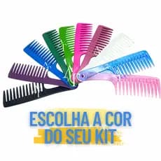 Kit 2 Pentes Dente Largo Lavatório Desembaraçador Profissional Grande
