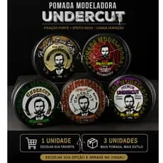 Modeladora Undercut 150g Pasta Cera Pomada Barbearia Barbeiro Salão Fixador