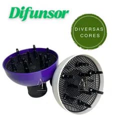 Difusor para Cabelos Universal Profissional Cachos Perfeitos Anti Frizz Secagem Rápida Encaixe