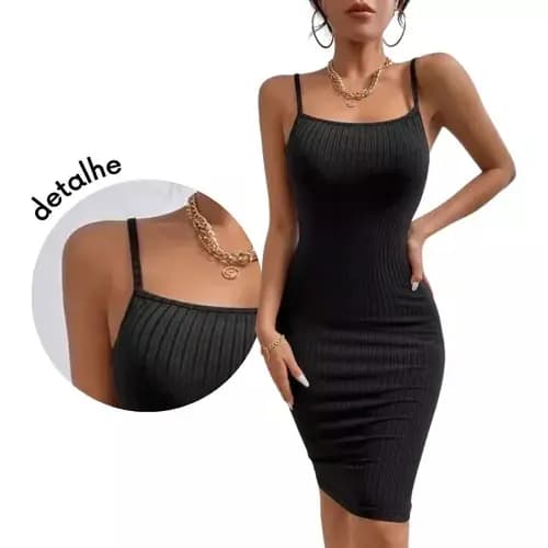 Vestido Feminino Curto Casual Fashion Mulher